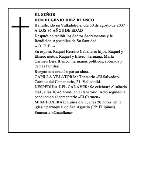 DON EUGENIO DIEZ BLANCO