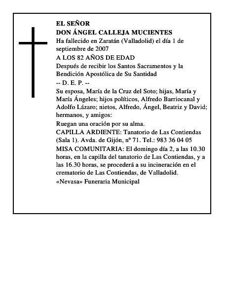 DON ÁNGEL CALLEJA MUCIENTES