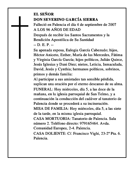 DON SEVERINO GARCÍA SIERRA