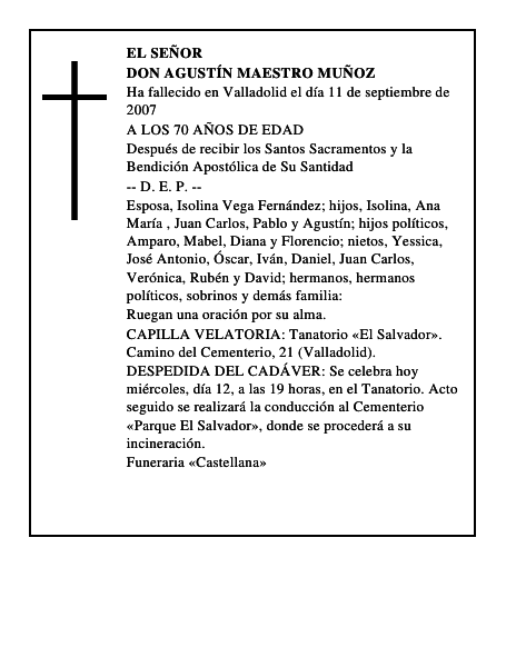 DON AGUSTÍN MAESTRO MUÑOZ