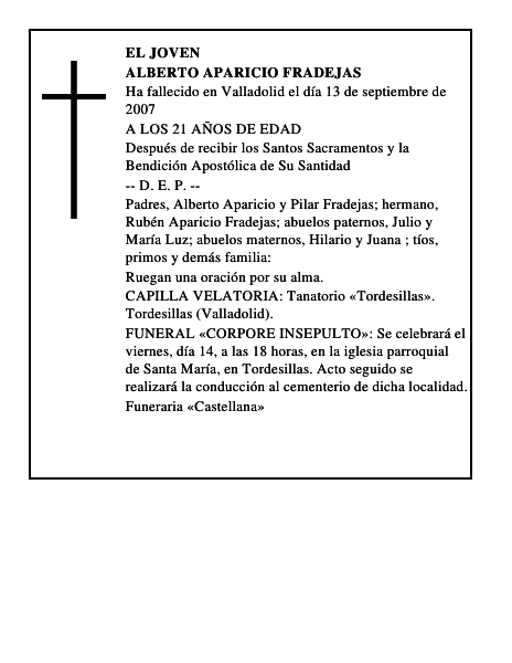ALBERTO APARICIO FRADEJAS