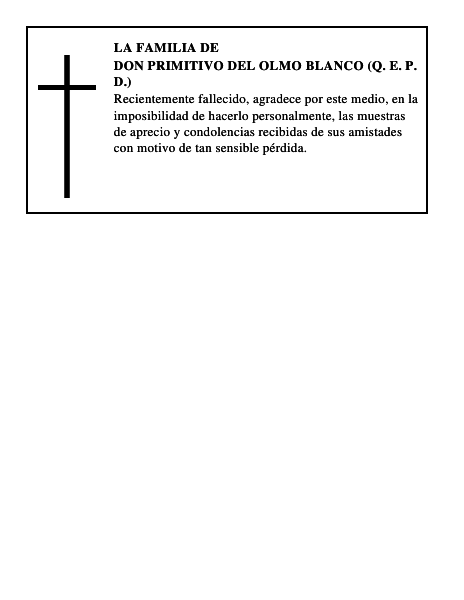 DON PRIMITIVO DEL OLMO BLANCO (Q. E. P. D.)