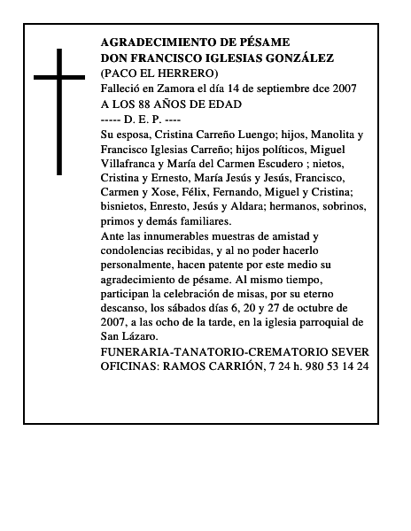 DON FRANCISCO IGLESIAS GONZÁLEZ