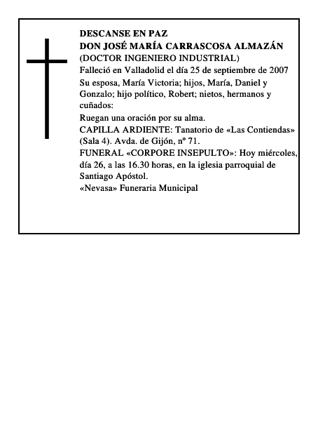 DON JOSÉ MARÍA CARRASCOSA ALMAZÁN