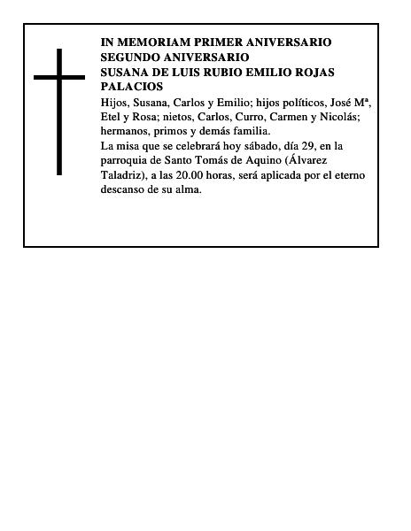SUSANA DE LUIS RUBIO EMILIO ROJAS PALACIOS