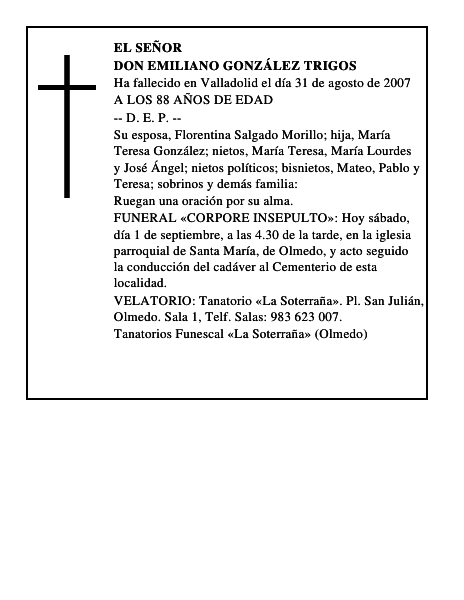 DON EMILIANO GONZÁLEZ TRIGOS