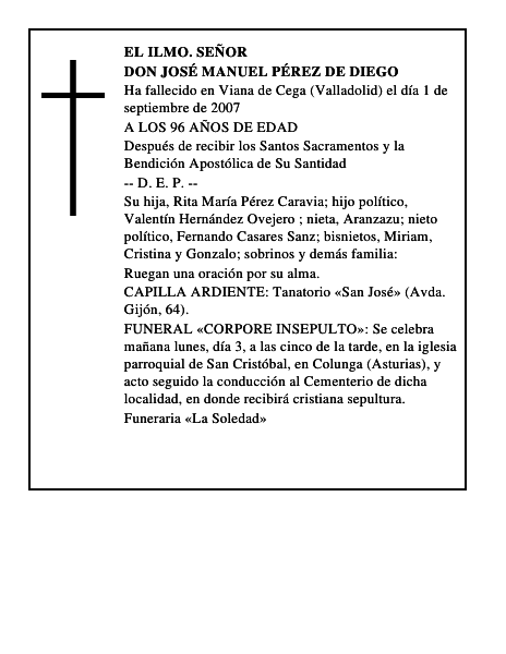 DON JOSÉ MANUEL PÉREZ DE DIEGO