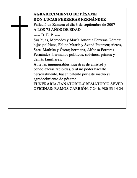 DON LUCAS FERRERAS FERNÁNDEZ