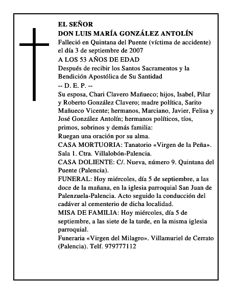 DON LUIS MARÍA GONZÁLEZ ANTOLÍN