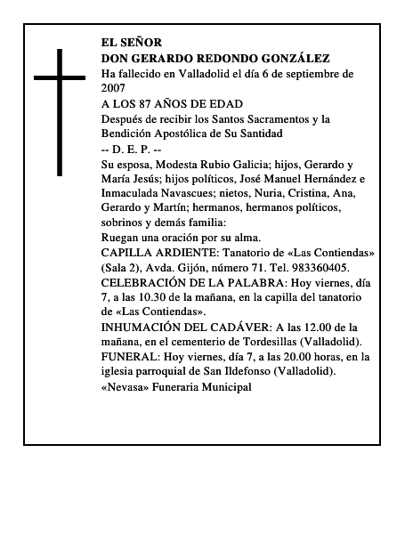 DON GERARDO REDONDO GONZÁLEZ