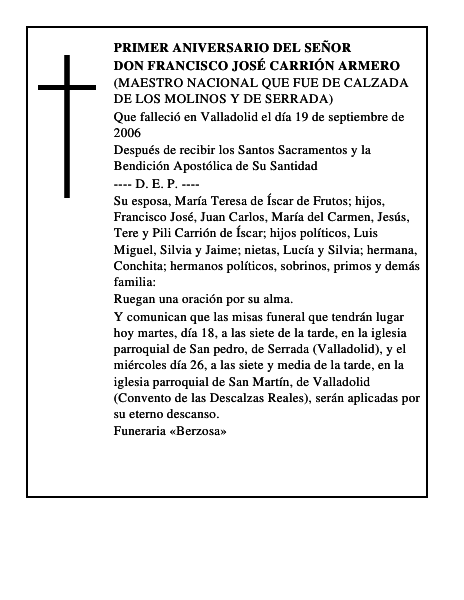 DON FRANCISCO JOSÉ CARRIÓN ARMERO