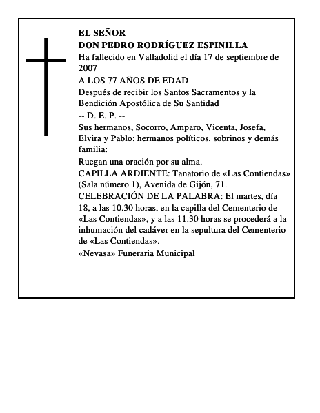 DON PEDRO RODRÍGUEZ ESPINILLA
