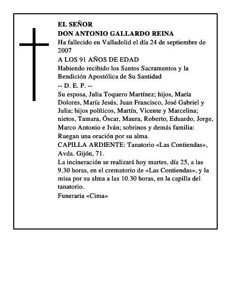 DON ANTONIO GALLARDO REINA