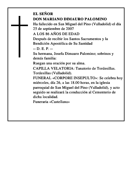 DON MARIANO DIMAURO PALOMINO