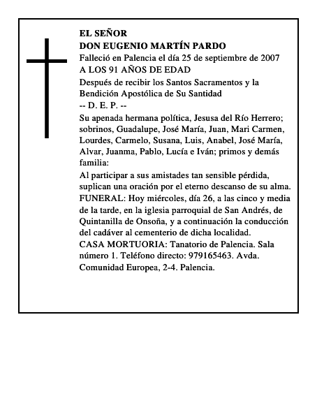 DON EUGENIO MARTÍN PARDO