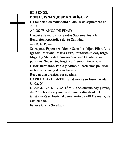 DON LUIS SAN JOSÉ RODRÍGUEZ