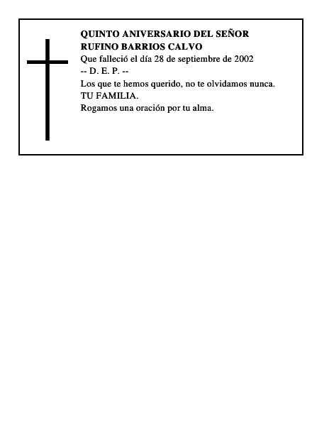 RUFINO BARRIOS CALVO