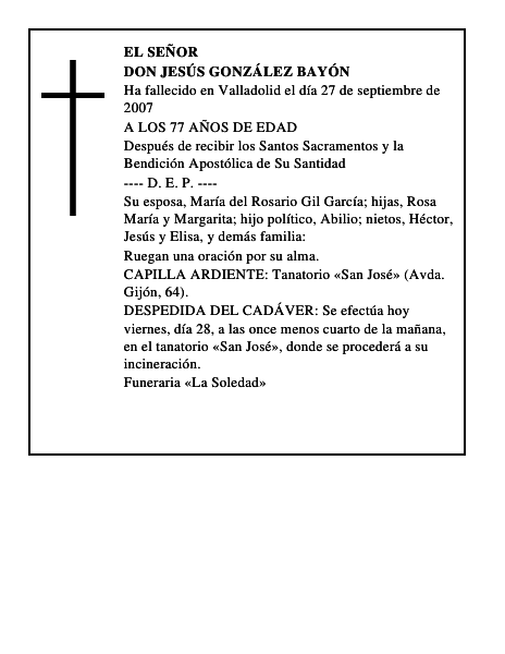 DON JESÚS GONZÁLEZ BAYÓN