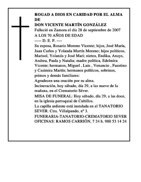 DON VICENTE MARTÍN GONZÁLEZ