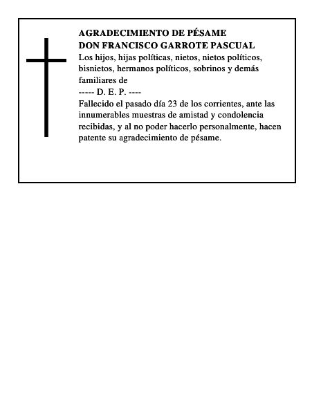 DON FRANCISCO GARROTE PASCUAL