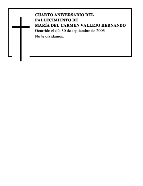 MARÍA DEL CARMEN VALLEJO HERNANDO