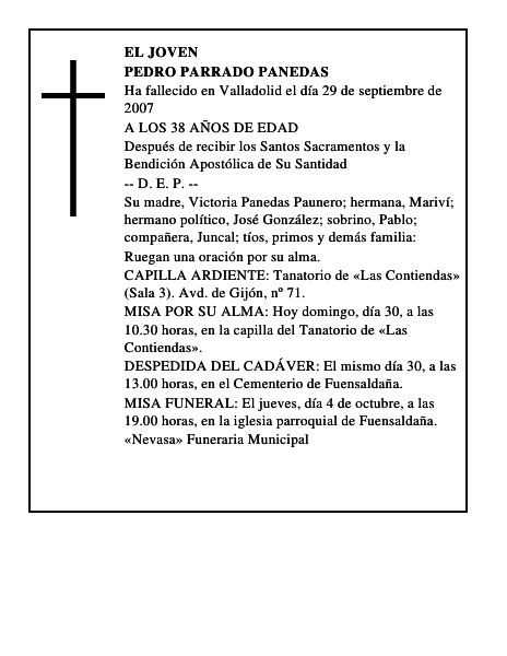 PEDRO PARRADO PANEDAS