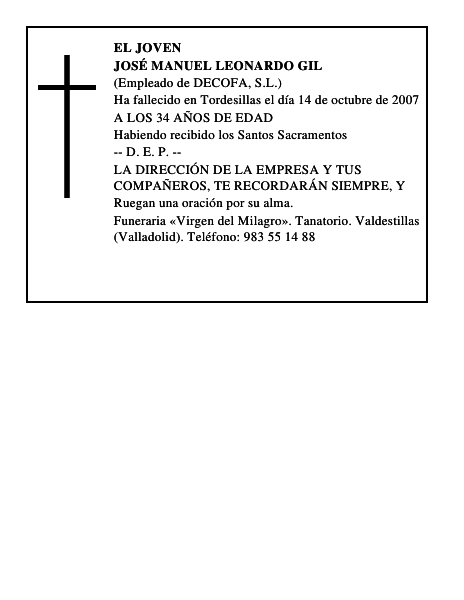JOSÉ MANUEL LEONARDO GIL