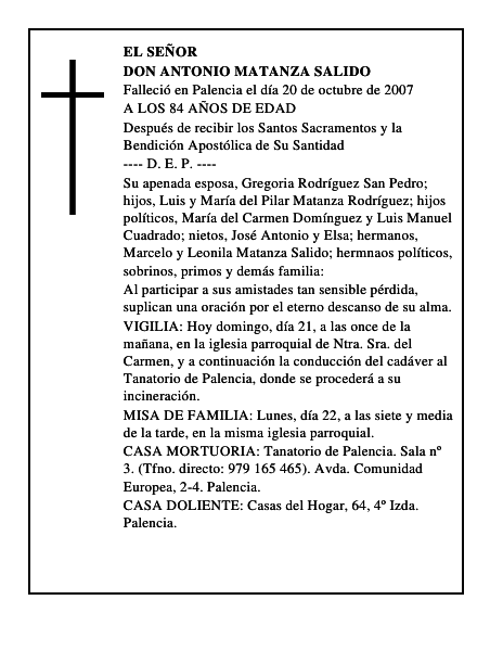 DON ANTONIO MATANZA SALIDO