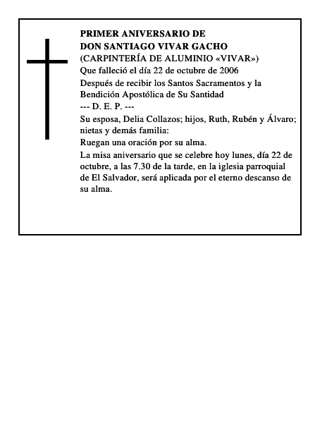 DON SANTIAGO VIVAR GACHO