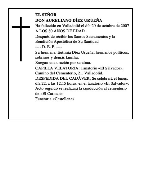 DON AURELIANO DÍEZ URUEÑA