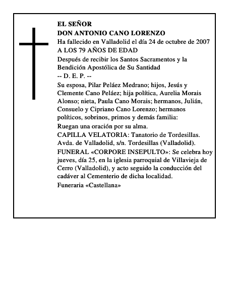 DON ANTONIO CANO LORENZO