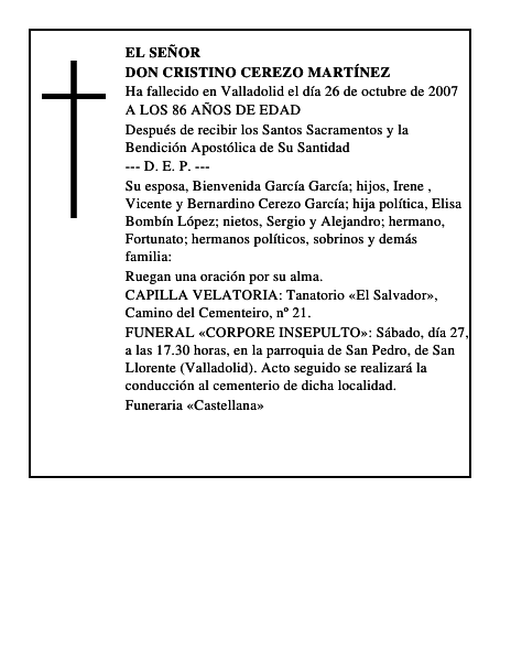 DON CRISTINO CEREZO MARTÍNEZ
