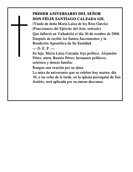 DON FÉLIX SANTIAGO CALZADA GIL