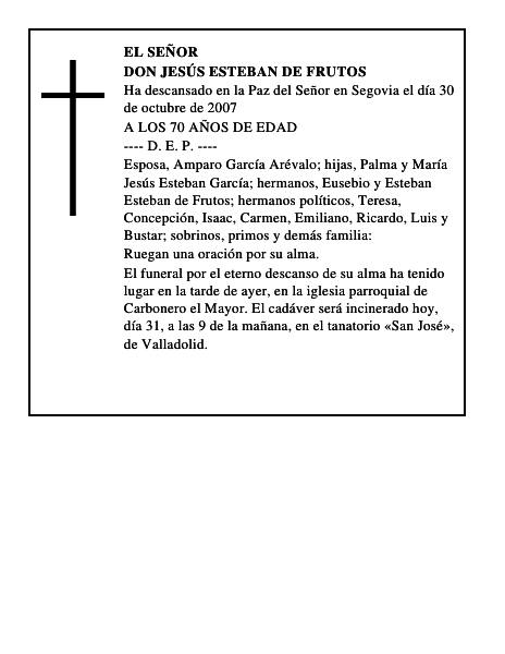 DON JESÚS ESTEBAN DE FRUTOS