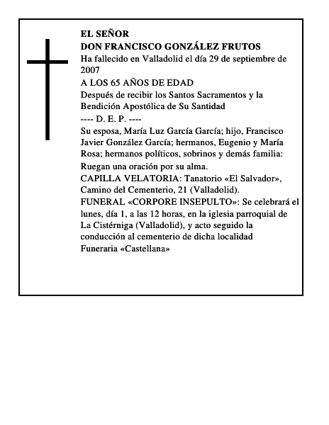 DON FRANCISCO GONZÁLEZ FRUTOS