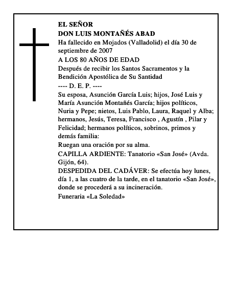 DON LUIS MONTAÑÉS ABAD
