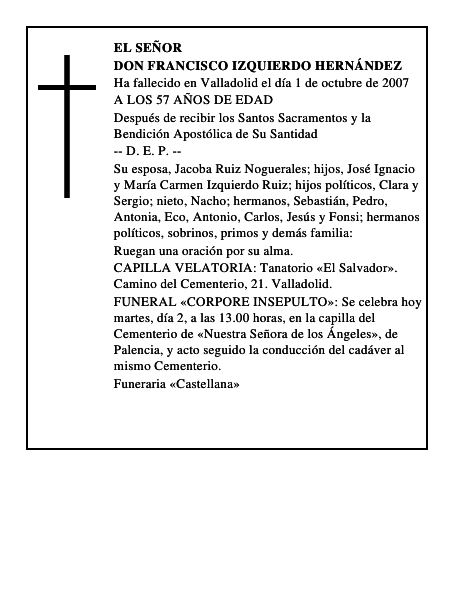 DON FRANCISCO IZQUIERDO HERNÁNDEZ