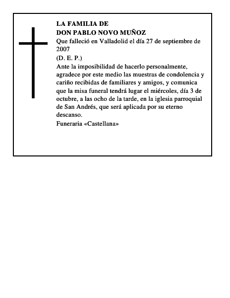 DON PABLO NOVO MUÑOZ