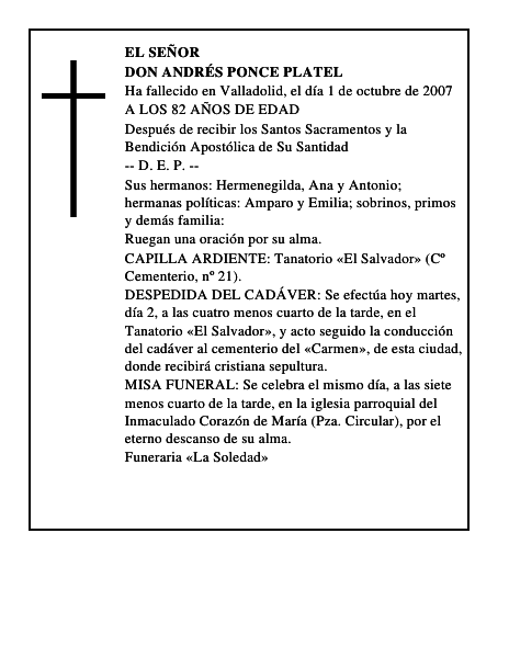 DON ANDRÉS PONCE PLATEL