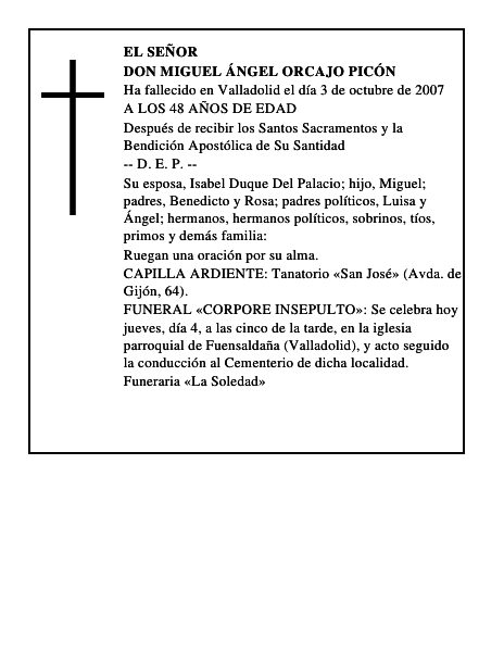 DON MIGUEL ÁNGEL ORCAJO PICÓN