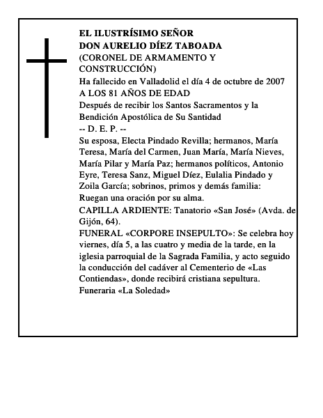 DON AURELIO DÍEZ TABOADA