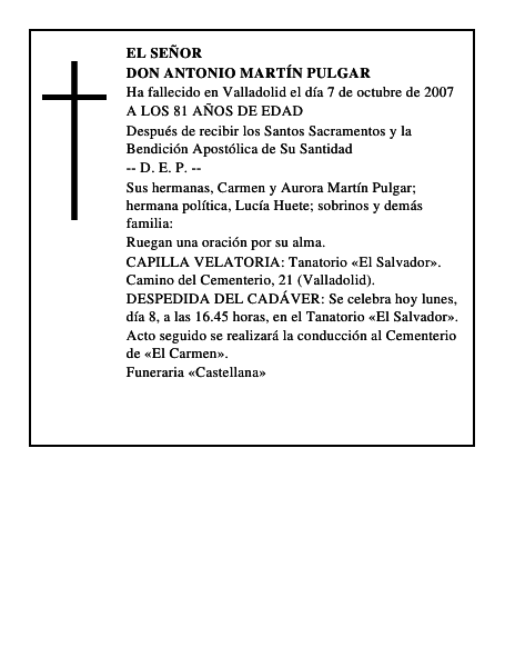 DON ANTONIO MARTÍN PULGAR