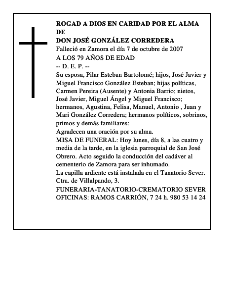 DON JOSÉ GONZÁLEZ CORREDERA