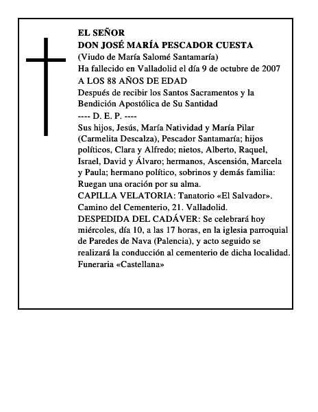 DON JOSÉ MARÍA PESCADOR CUESTA
