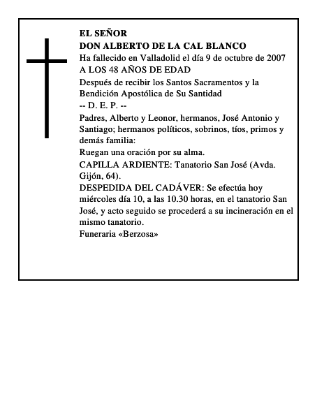 DON ALBERTO DE LA CAL BLANCO