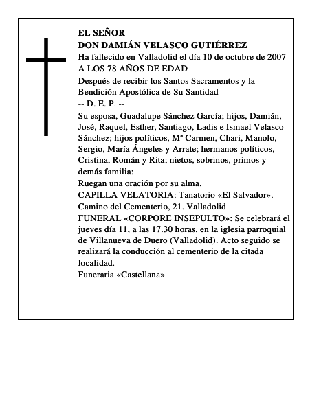 DON DAMIÁN VELASCO GUTIÉRREZ