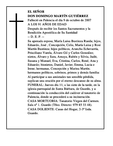 DON DOMINGO MARTÍN GUTIÉRREZ