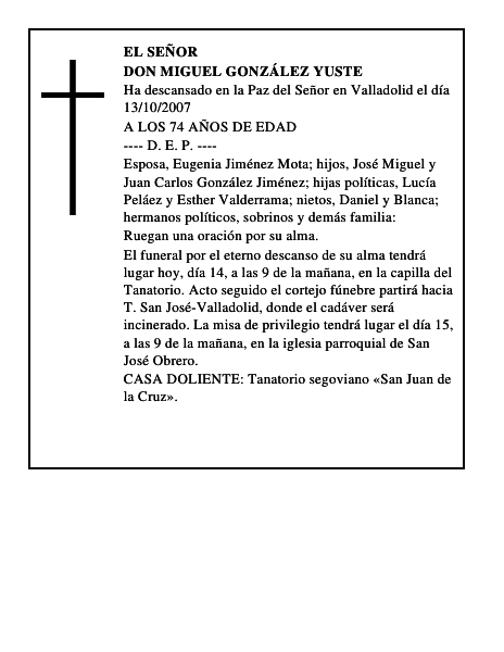 DON MIGUEL GONZÁLEZ YUSTE