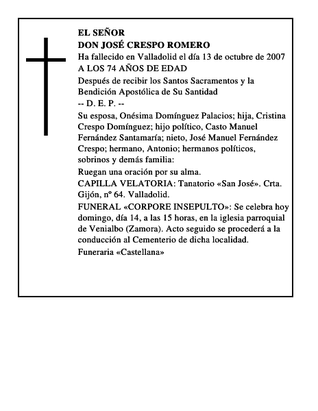 DON JOSÉ CRESPO ROMERO