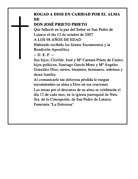 DON JOSÉ PRIETO PRIETO